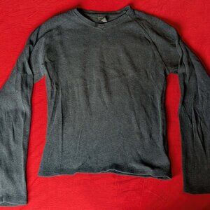 Express Vintage Men’s Charcoal Cotton Sweater – Size Small – Made in USA